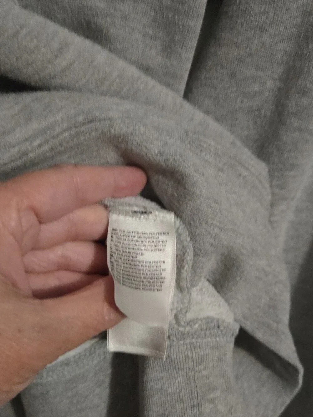 The North Face Grey Pullover Hoodie with White Logo